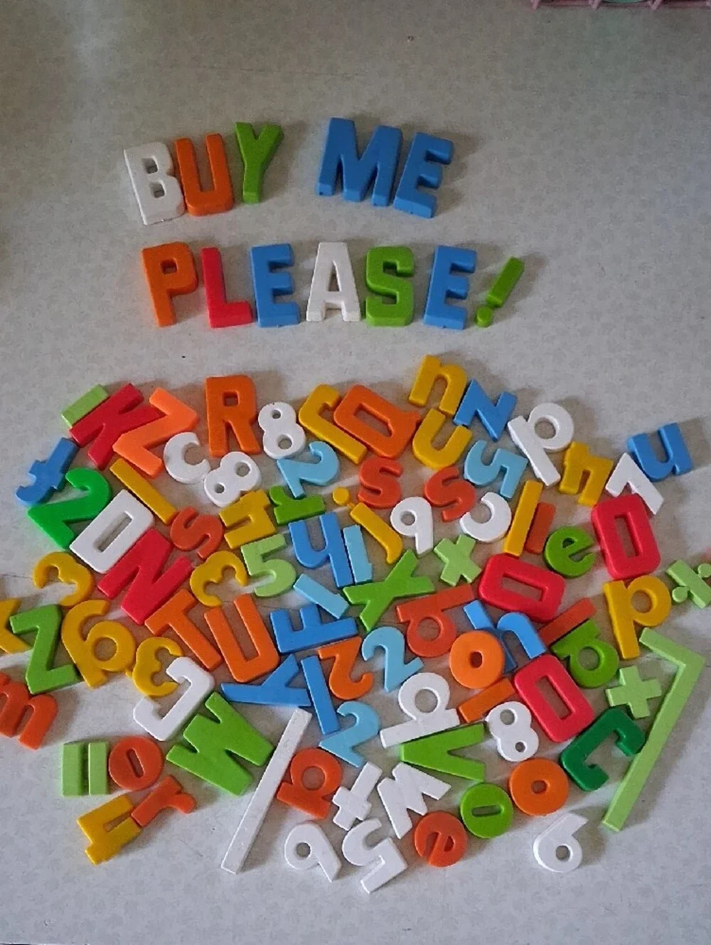 Colorful Magnetic Alphabet Letters - Multicolor Kids Learning Toy
